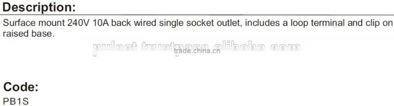 3 Pin Single Surface Socket