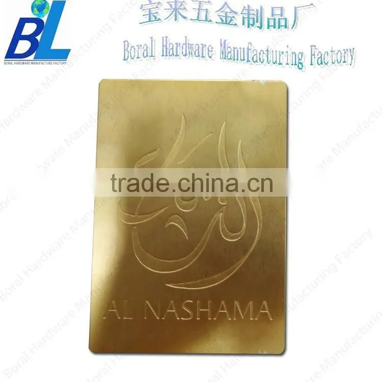 High quality metal nameplates for phone case decoration