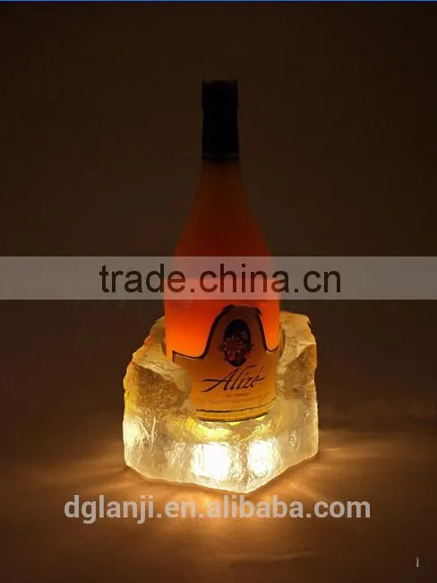 Fashion wine holder laser arylic single wine bottle holder wholesale
