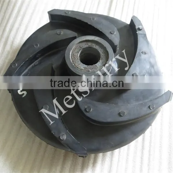 Wet parts replaceable equivalent slurry pump impeller