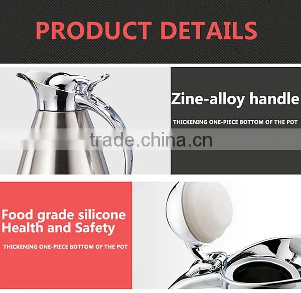 Thermal Carafe,85 Oz Big Capacity Electric Personalized 304 Stainless Steel Induction Coffee Pot