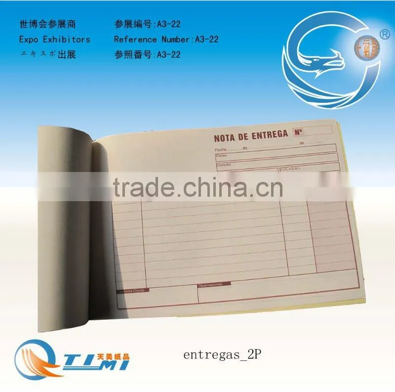 entregas,cash receipt book,restaurant small docket book,docket book,phone message book