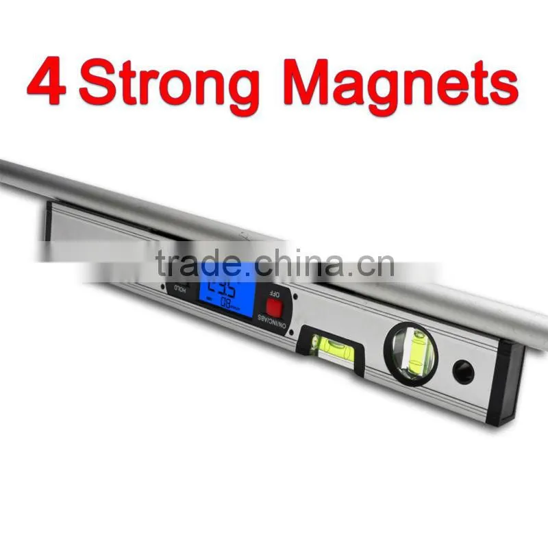 Digital Level 360 Degree Range Angle Finder Spirit Level Upright Magnets Inclinometer