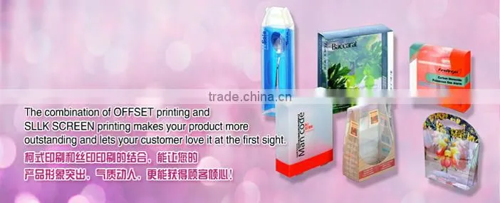 clear PVC folding plastic Led projector torch box packaging