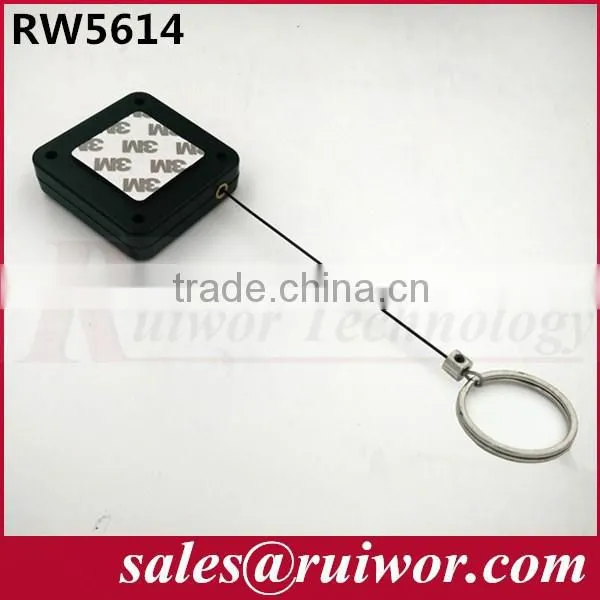 retractable anti-theft pull box with security cable