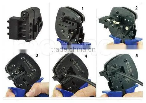 MC4 crimping tools with connectors and terminals for solar power system , pin crimping tools with 45# steel material