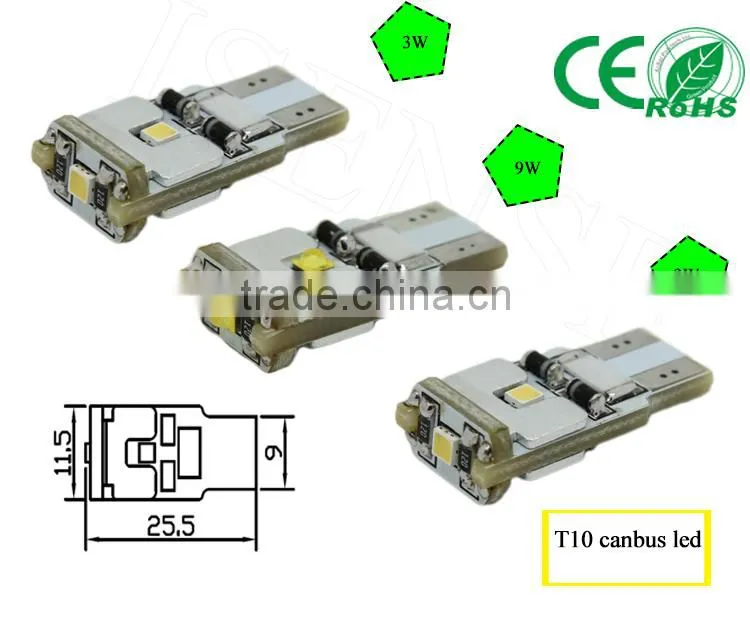 2015 new electronics for cars t10 canbus led light T10 wedge canbus