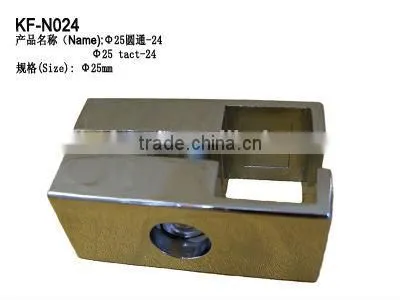 Metal rack fastener for suqare tube/garment shop`s display stand fitting