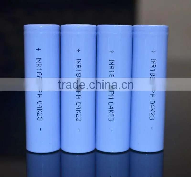 800mAh-3000mAH 3.7v 18650 rechargeable lithium battery