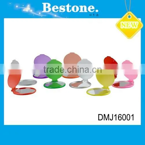 Cheap small round plastic cosmetic pocket mirror