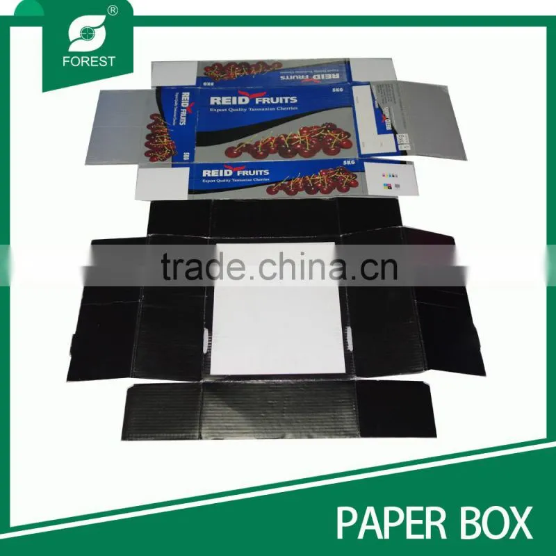 EXPORT 5 KGS FRESH CHERRIES TOP AND BOTTOM CARRIER BOX