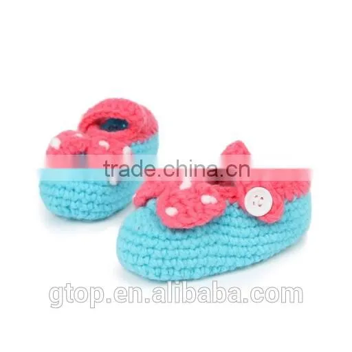 Wholesale Baby Handmade Crochet Shoes Supplier for 1-10 months old S-0011