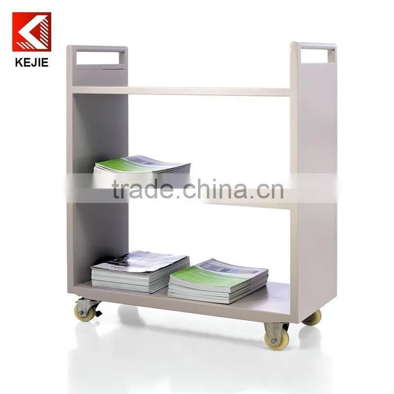 hot sale book cart metal book truck with low price