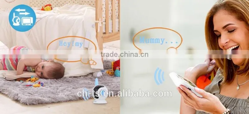 3.5" LCD Video Baby Monitor,Wireless Monitoring
