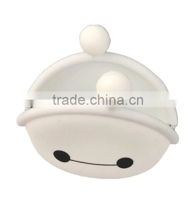2015 hot baymax silicone shoulder bag with silicone chain