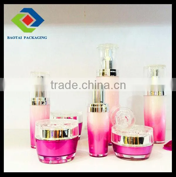50G special flower shape cosmetic cream empty jar,name brand container