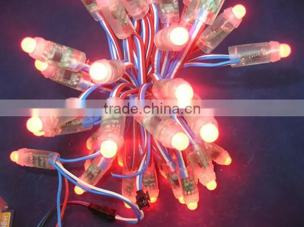 12mm WS2811 led pixel string module,DC5V input,50pcs a string;round shape