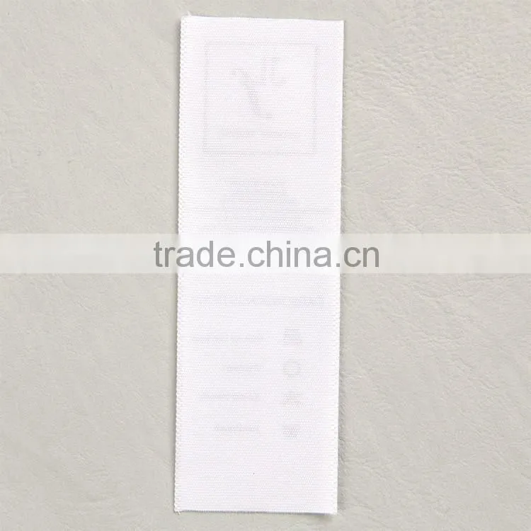 Polyester band pinted main label tag for women's embroidery sweater