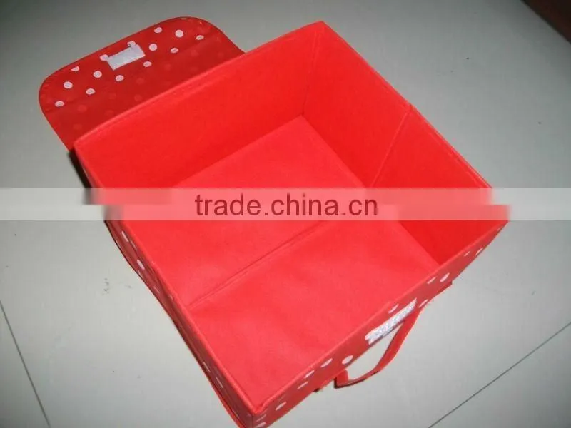 Folded pp non woven storage box
