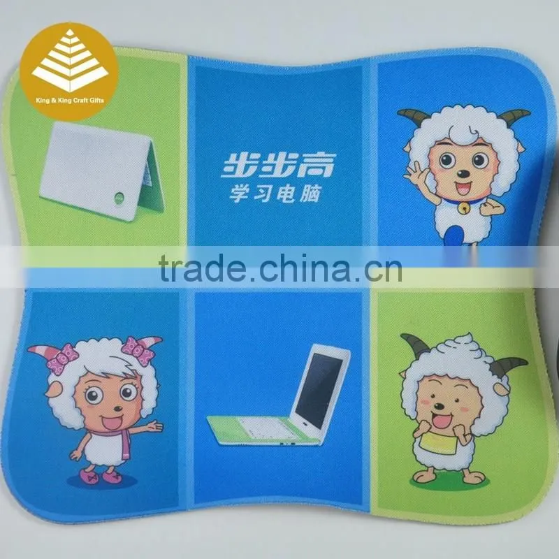 Custom Design Funny Plastic Anti-slip Mat Gaming Mouse Pad Locking Edge Mouse Mat Speed / Control Version Mousepad