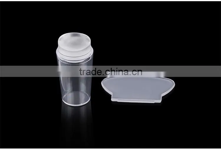 2016 Transparent Nail stamping and scraper for stamping plate nail art