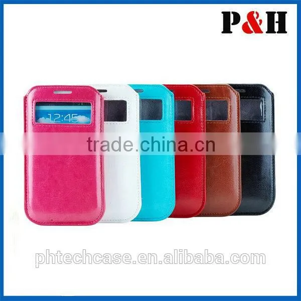 pouch leather case for iphone6, flip case cover pouch,flip leather case cover for iphone6