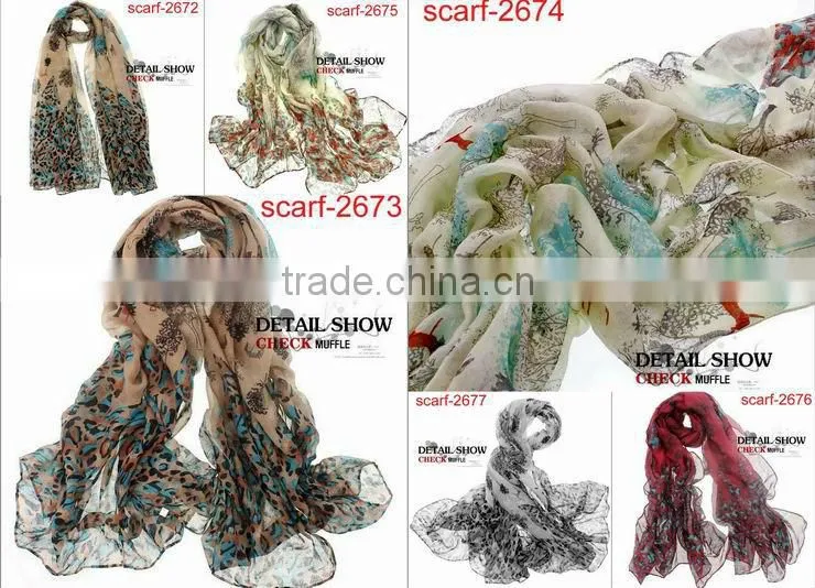 ployester leaf printing sarf styles