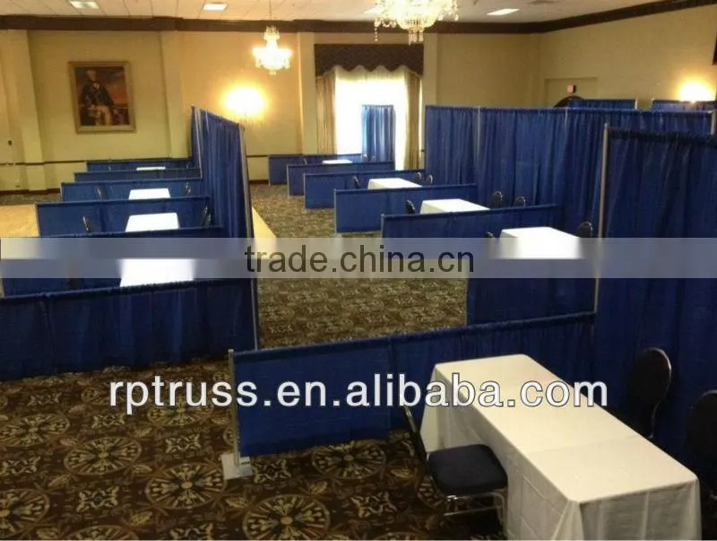 Tradeshow booth structure pipe and drape hot selling 10ft x10ft Convention curtain and pipe kits