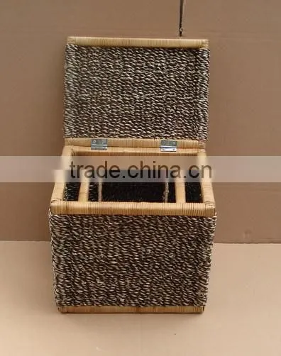 Handicraft product sea grass basket
