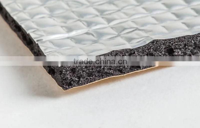 Foil foam rubber noise and heat insulation material