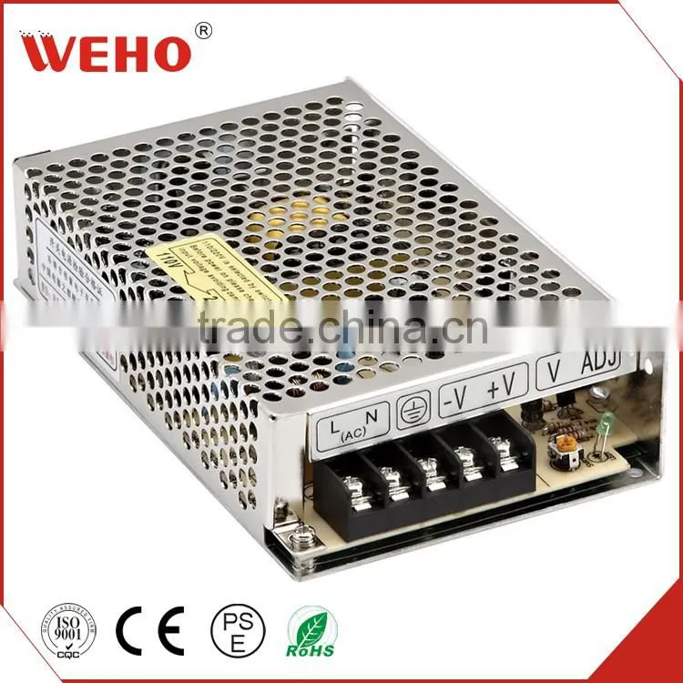 WEHO S-50-24 50W 24V 2.1Amp Output Current 47-63HZ AC-DC Power Supply Manufacturer