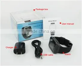 Hot sale gps tracking system waterproof 3G watch smart