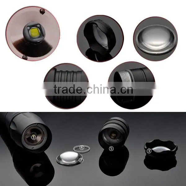 868 XM-L T6 LED rechargeable Aluminum zoomable Telescopic Flashlight