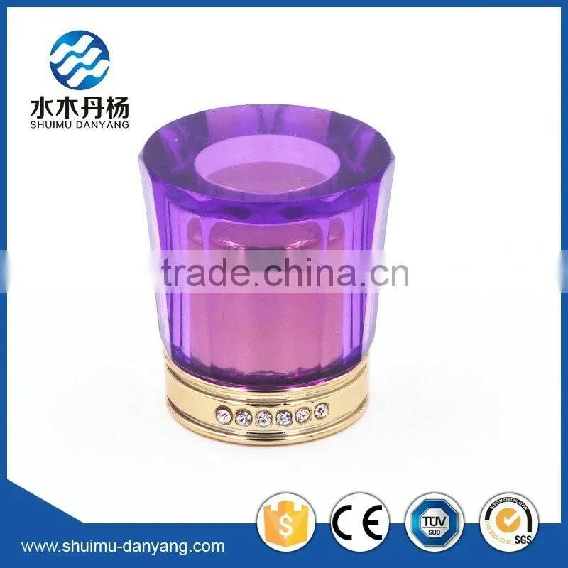 Decorative round perfume bottles surlyn caps