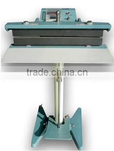 vertical electronic foot impulse sealer with cutter