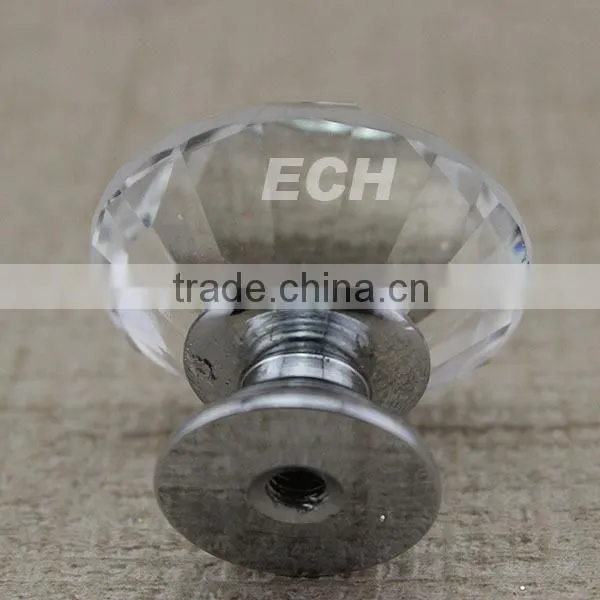 China supplier ECH zinc crystal cabinet knob