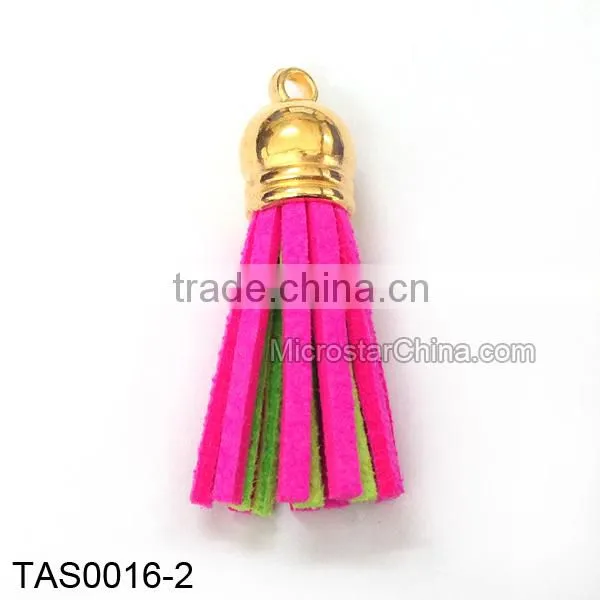 Hot Selling Beautiful Double Colors Korea Suede Tassel