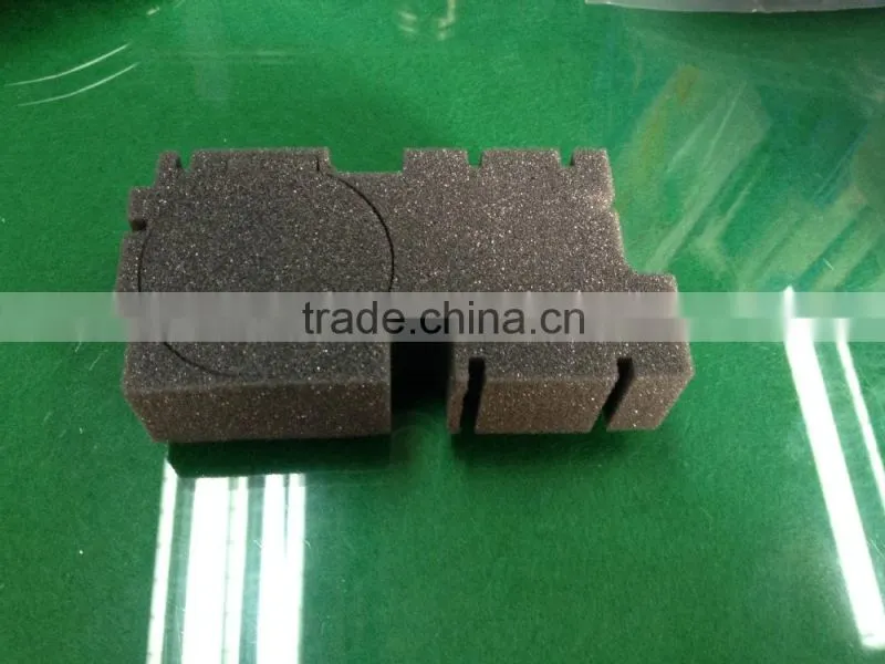 Waterjet cut PU foam package box