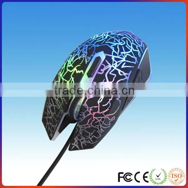 Breath LED Light Gaming Mouse 6D Optical Mouse Driver