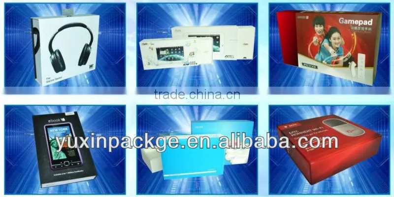 2013 new design folding gift paper packing box with paper tray insert