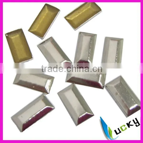 2103 newest large size hot fix copper dome rectangle shape dome