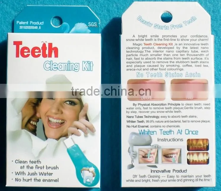 New Technology Product 2014 in China,Innovative Teeth Cleaning Kit,No Chemicals, Much Faster Effect,Patent