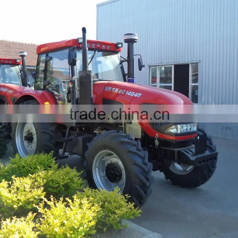 High quality DQ1404 YTO 140HP turbo engine Agricultural farming tractor for sale