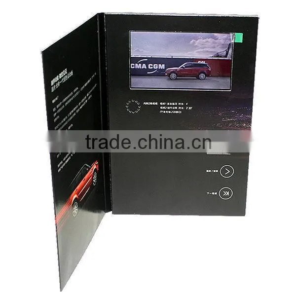 Custom paper brochure with video player