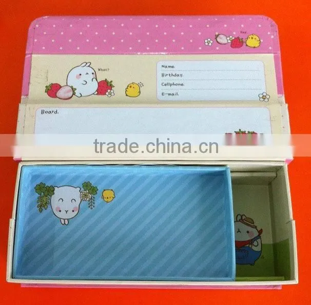 top sale cute top grade paper pencil case