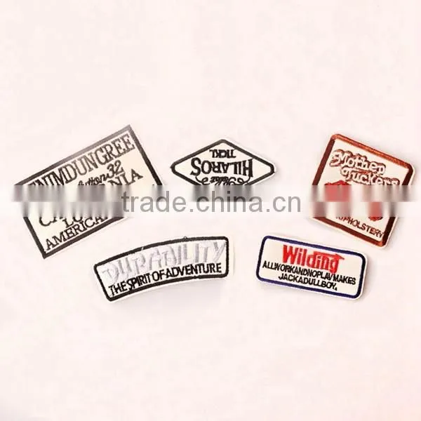 2016 hot sale embroidery patch custom DIY fashionable badge patch