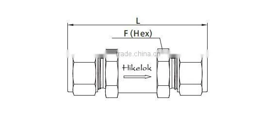 male thread check valve