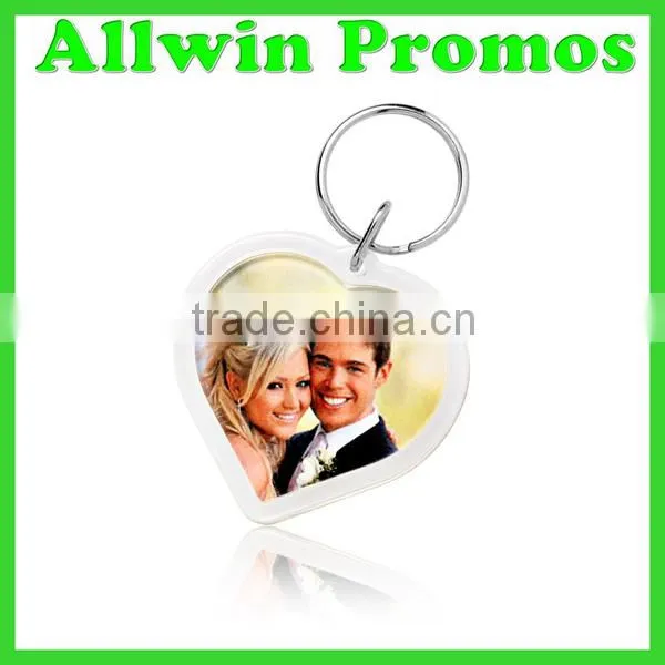 Bulk Personalized Plastic Photo Keychain