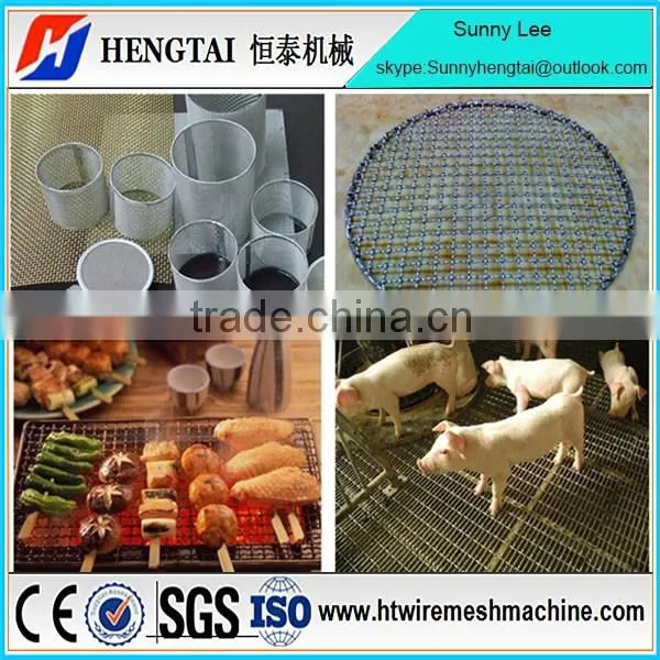 Anping Hengtai Semi Automatic Mine Sieving Mesh Weaving Machine/Crimped Wire Mesh Machine