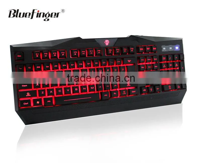 USB Adjustable colored Backlit LED Gaming Keyboard for Laptop Desktop